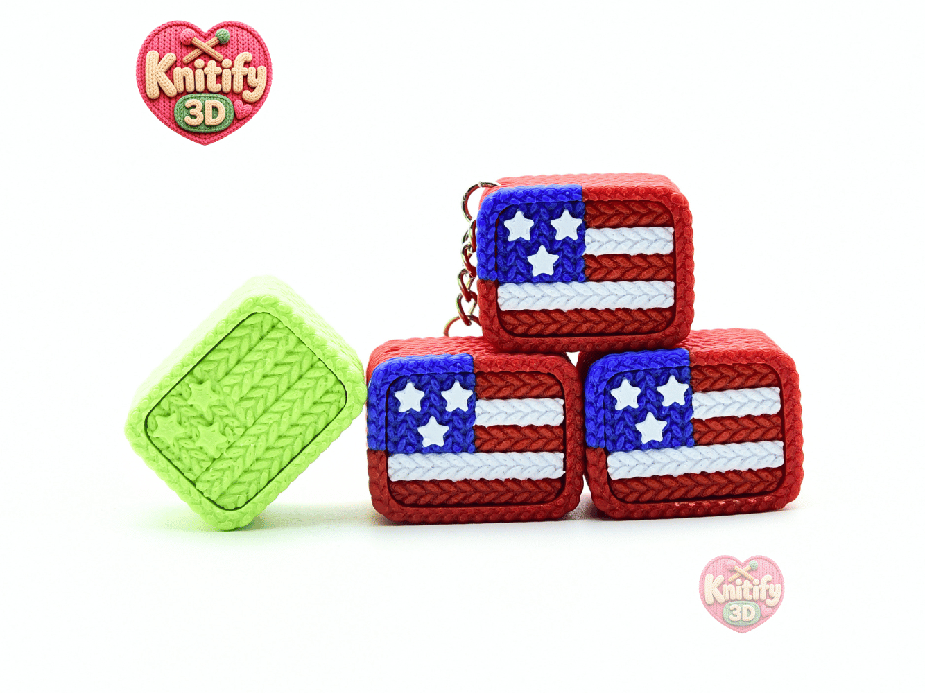 Knitify3D-Knitted American Flag Fidget Clicker Keychain_08.png