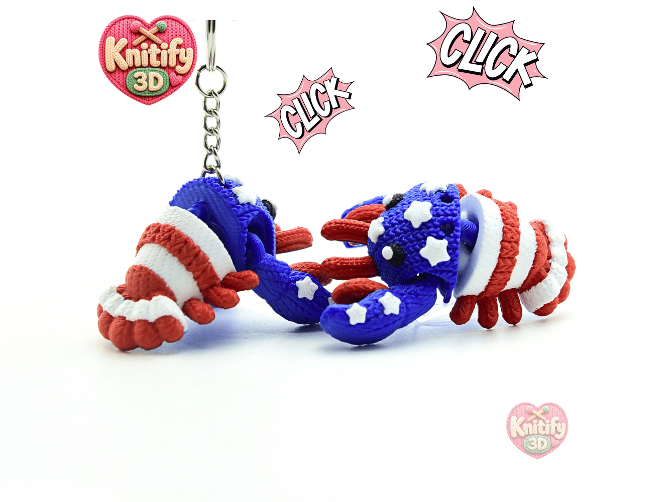 Knitify3D-Knitted July 4th Patriotic Lobster Articulated Keychain_01.png