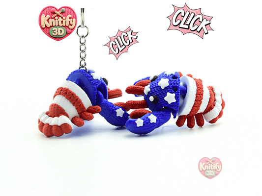 Knitify3D-Knitted July 4th Patriotic Lobster Articulated Keychain_01.png