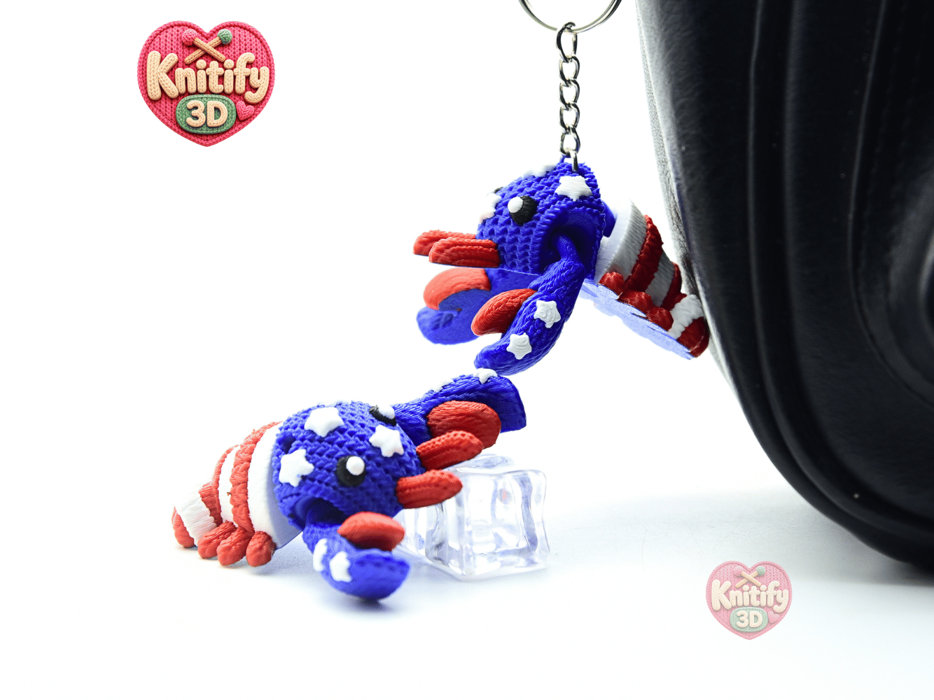Knitify3D-Knitted July 4th Patriotic Lobster Articulated Keychain_05.png