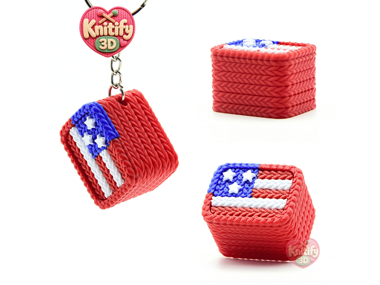Knitify3D-Knitted American Flag Fidget Clicker Keychain_02.png