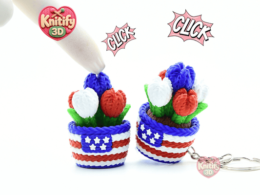 Knitify3D-Knitted Patriotic Tulips Fidget Clicker Keychain_01.png