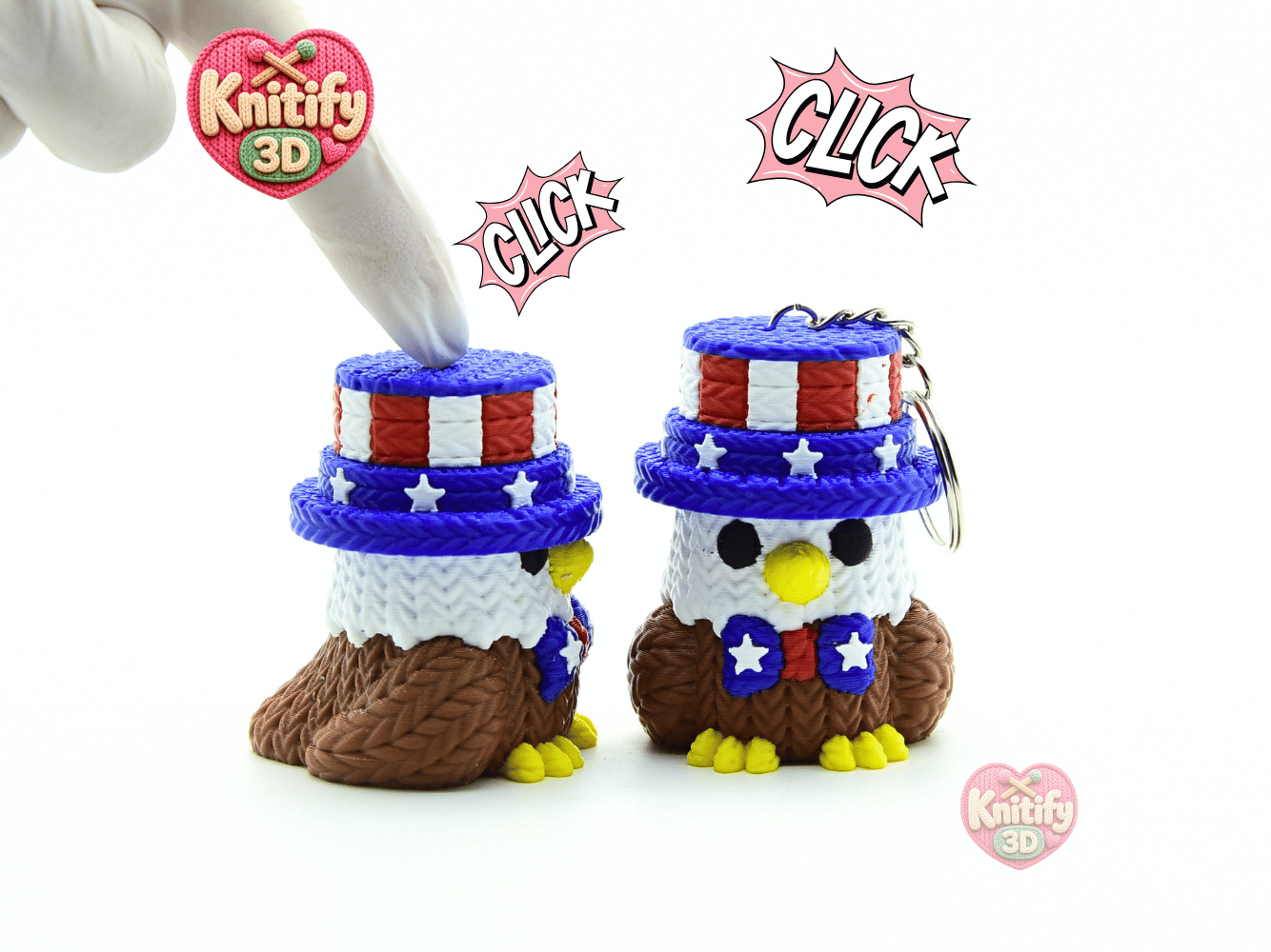 Knitify3D-Knitted Patriotic Eagle Set of Clicker Keychains_01.png