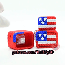 Knitify3D-Knitted American Flag Fidget Clicker Keychain_11.gif