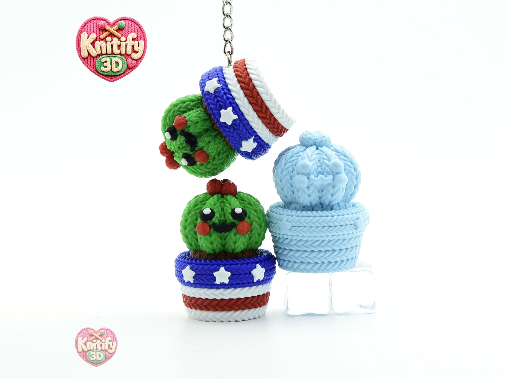 Knitify3D-Knitted Happy Cactus for Plant Lovers Fidget Clicker Keychain_07.jpg