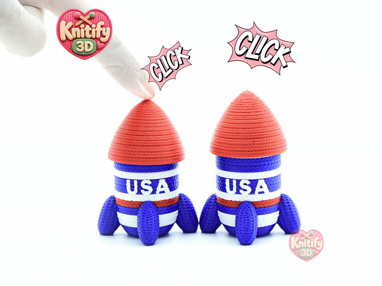 Knitify3D-Knitted Usa Rocketship Fidget Clicker Keychain_01.png