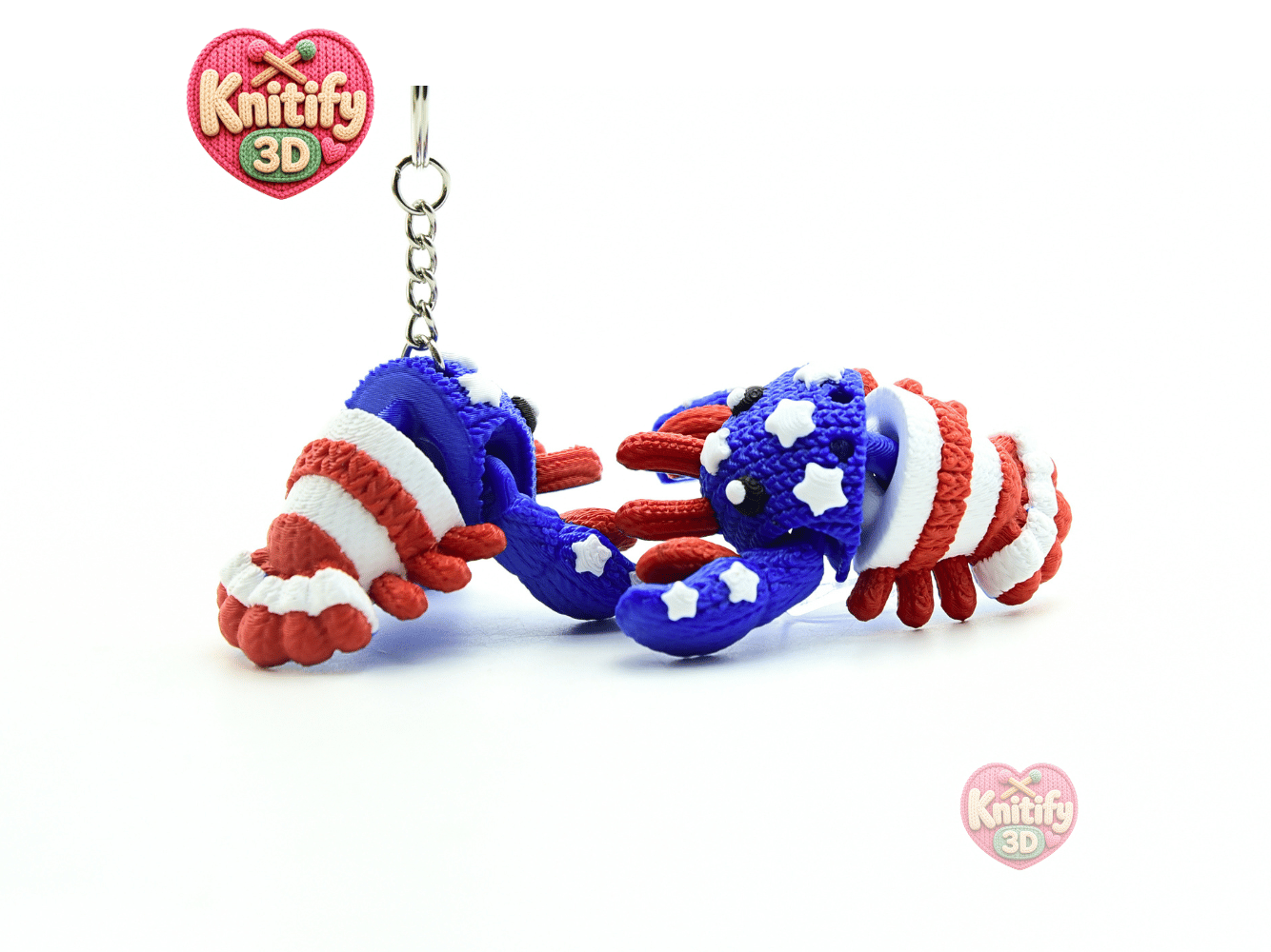 Knitify3D-Knitted July 4th Patriotic Lobster Articulated Keychain_09.png