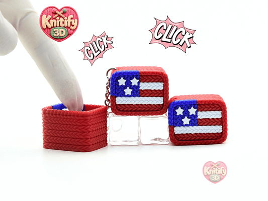 Knitify3D-Knitted American Flag Fidget Clicker Keychain_01.png