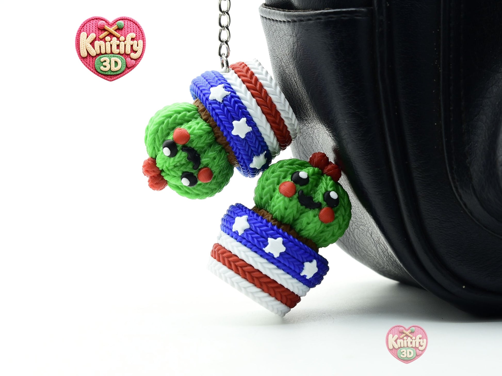 Knitify3D-Knitted Happy Cactus for Plant Lovers Fidget Clicker Keychain_05.jpg