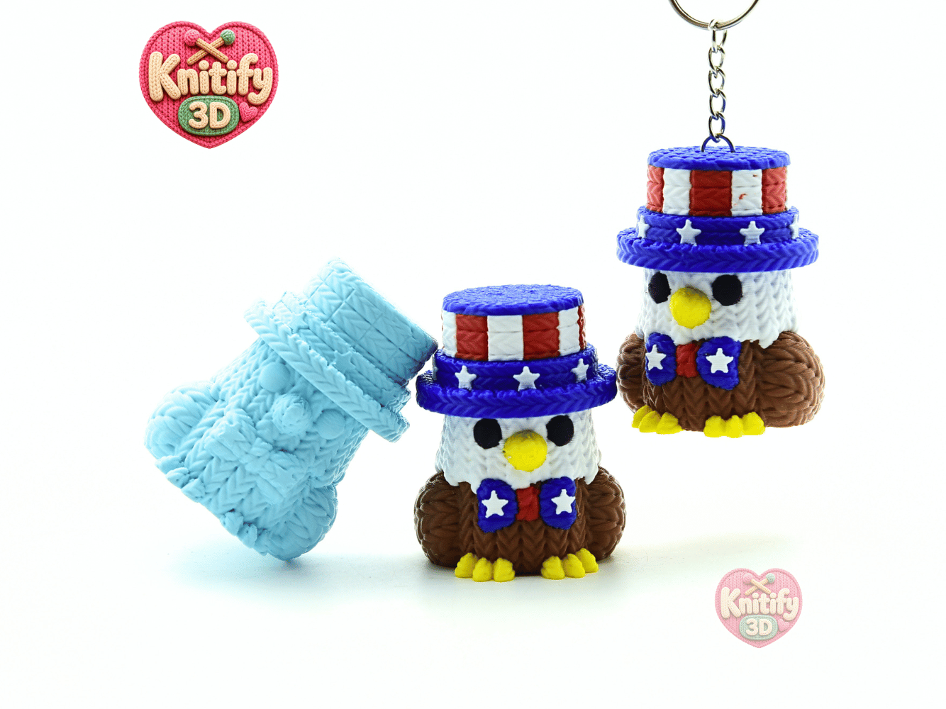 Knitify3D-Knitted Patriotic Eagle Set of Clicker Keychains_07.png